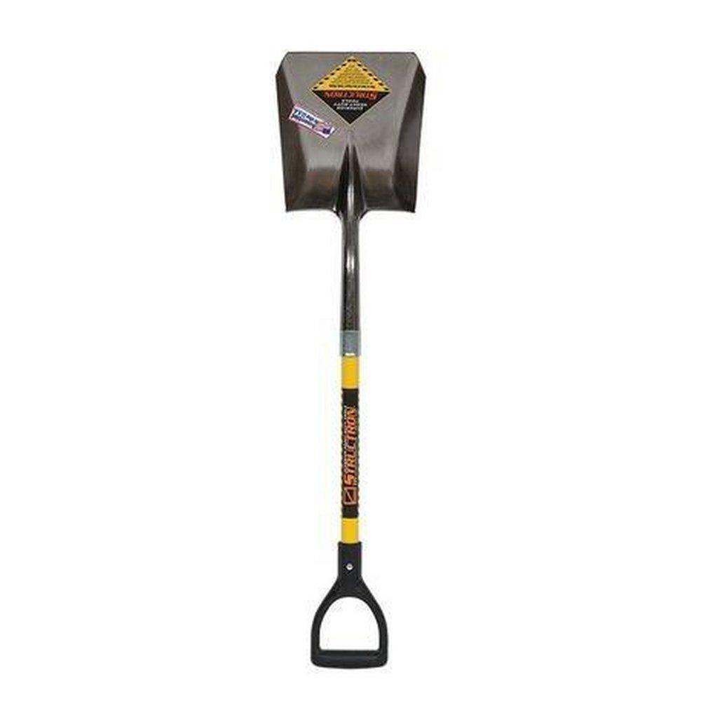 Seymour Midwest Square Point Shovel with Fiberglass Handle 