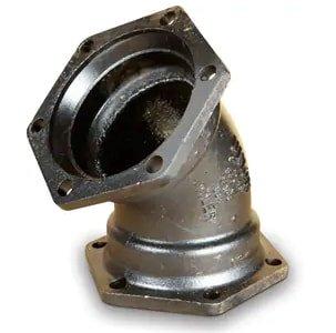 D and M Coatings Mechanical Joint 45 Degree Ductile Iron Permox CTF&trade; Bend 