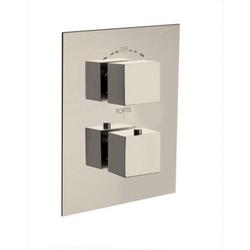Two Handle Thermostatic Valve Trim in Brushed Nickel