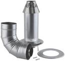 3 in. x 5 in. Stainless Steel Concentric Termination Vent Kit