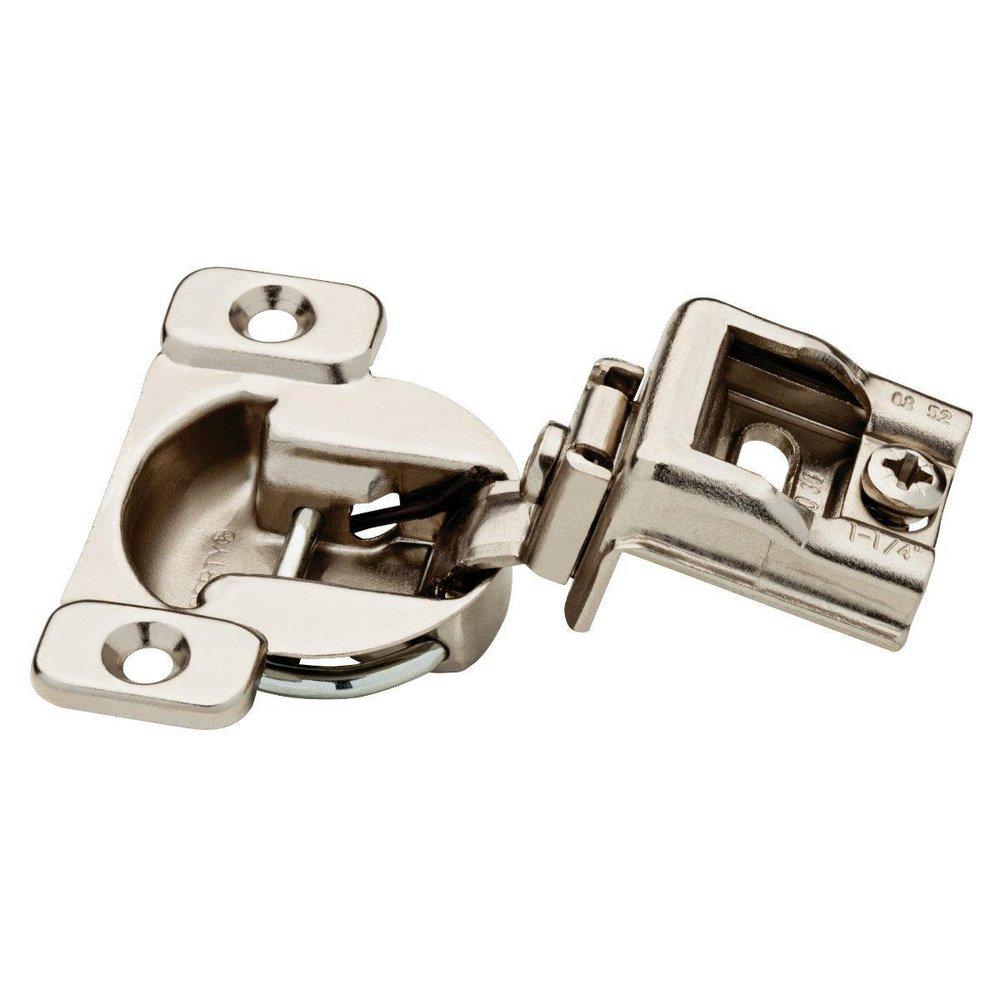 Liberty Hardware Nickel Plated 2-1/4 in. Overlay Hinge 1 Pair 