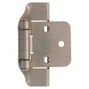 Liberty Hardware Satin Nickel 1-7/20 in. Semi-Wrap Overlay Hinge 1 Pair 
