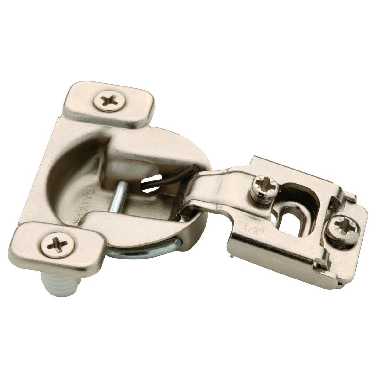 Liberty Hardware Nickel Plated 2-6/25 in. Overlay Hinge 1 Pair 