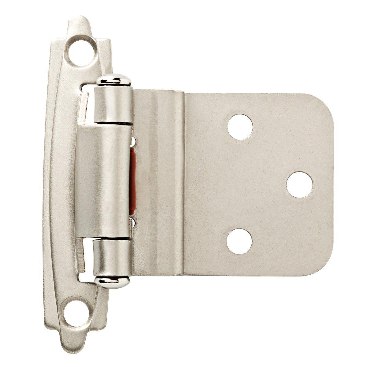 Liberty Hardware Satin Nickel 1-1/25 in. Self-Closing Inset Hinge 1 Pair 