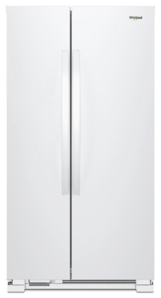 Whirlpool White 32-3/4 in. 22 cu. ft. Side-By-Side and Full Refrigerator 