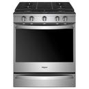 Whirlpool Fingerprint Resistant Stainless Steel 29-7/8 in. Gas 5-Burner Simmer Slide-in Range 