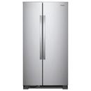 32-3/4 in. 22 cu. ft. Side-By-Side and Full Refrigerator in Monochromatic Stainless Steel