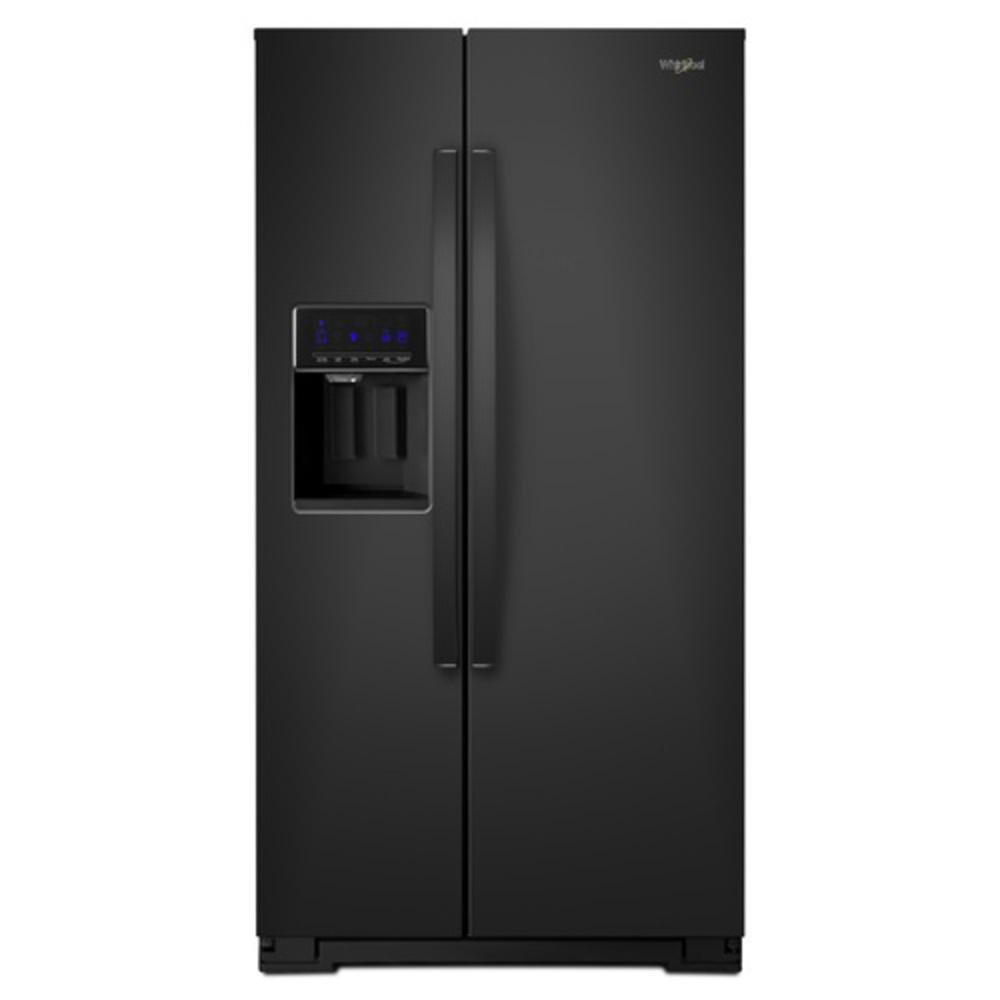 Whirlpool Black 36 in. 20.5 cu. ft. Counter Depth Side-By-Side Full Refrigerator 