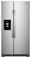 Whirlpool Fingerprint Resistant Stainless Steel 33-1/8 in. 21 cu. ft. Side-By-Side Full Refrigerator 