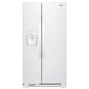 21 cu. ft. Side-By-Side Full Refrigerator in White