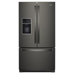 35-11/16 in. 27 cu. ft. French Door and Full Refrigerator in Black Stainless