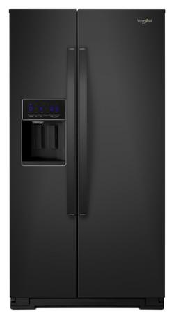 36 in. 28 cu. ft. Side-By-Side Full Refrigerator in Black
