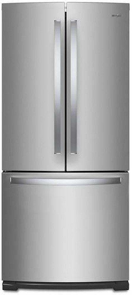 Whirlpool Fingerprint Resistant Stainless Steel 29-1/2 in. 19.68 cu. ft. French Door Full Refrigerator 
