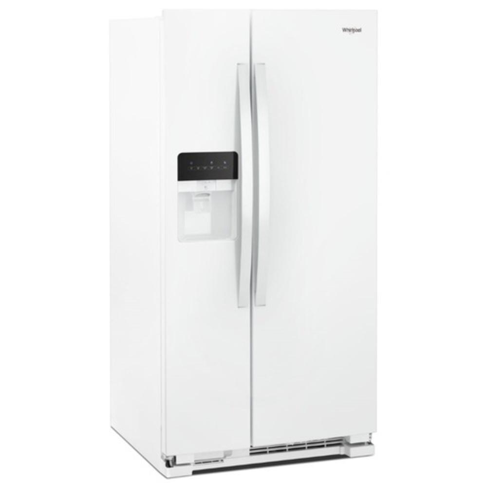 Whirlpool White 35-7/8 in. 25 cu. ft. Side-By-Side Full Refrigerator 