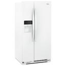 25 cu. ft. Side-By-Side Full Refrigerator in White