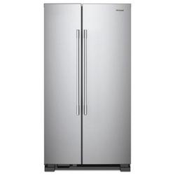 25 cu. ft. Side-By-Side and Full Refrigerator in Monochromatic Stainless Steel