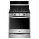 Whirlpool Fingerprint Resistant Stainless Steel 29-7/8 in. Gas 5-Burner Sealed Freestanding Range 