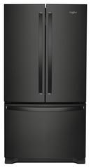 Whirlpool Black 35-5/8 in. 20 cu. ft. Counter Depth French Door Full Refrigerator 