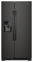Whirlpool Black 33-1/8 in. 21 cu. ft. Side-By-Side Full Refrigerator 