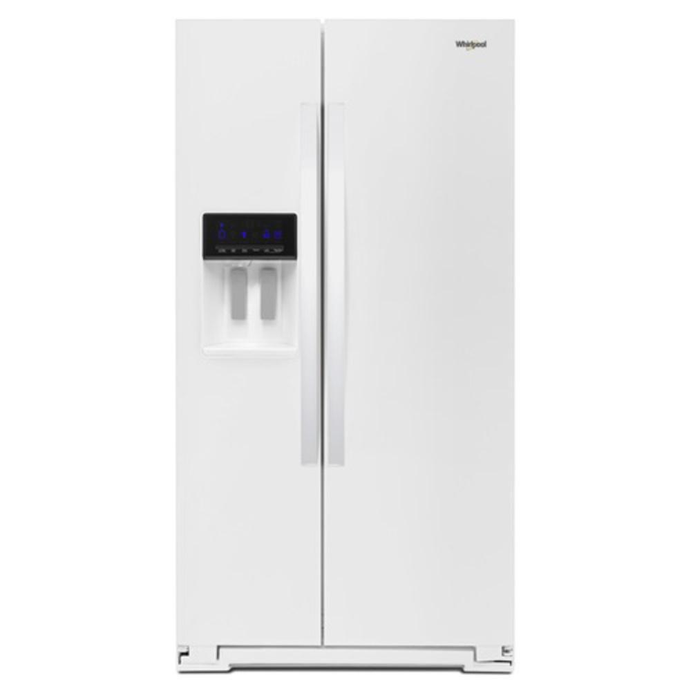 Whirlpool White 36 in. 20.5 cu. ft. Counter Depth Side-By-Side Full Refrigerator 