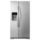 Whirlpool Fingerprint Resistant Stainless Steel 36 in. 20.5 cu. ft. Counter Depth Side-By-Side Full Refrigerator 