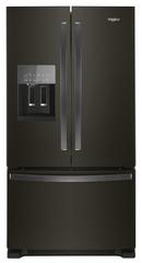 Whirlpool Fingerprint Resistant Black Stainless Steel 35-5/8 in. 25 cu. ft. French Door and Full Refrigerator 