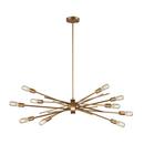 Elk Home Matte Gold 60W 10-Light Medium E-26 Chandelier 