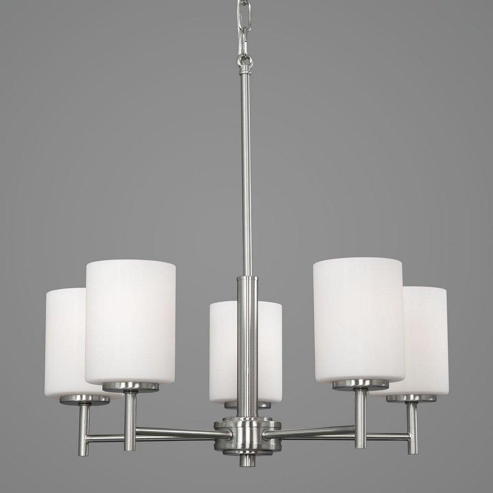 Progress Lighting Brushed Nickel 100W 5-Light Medium E-26 Base Incandescent Chandelier 