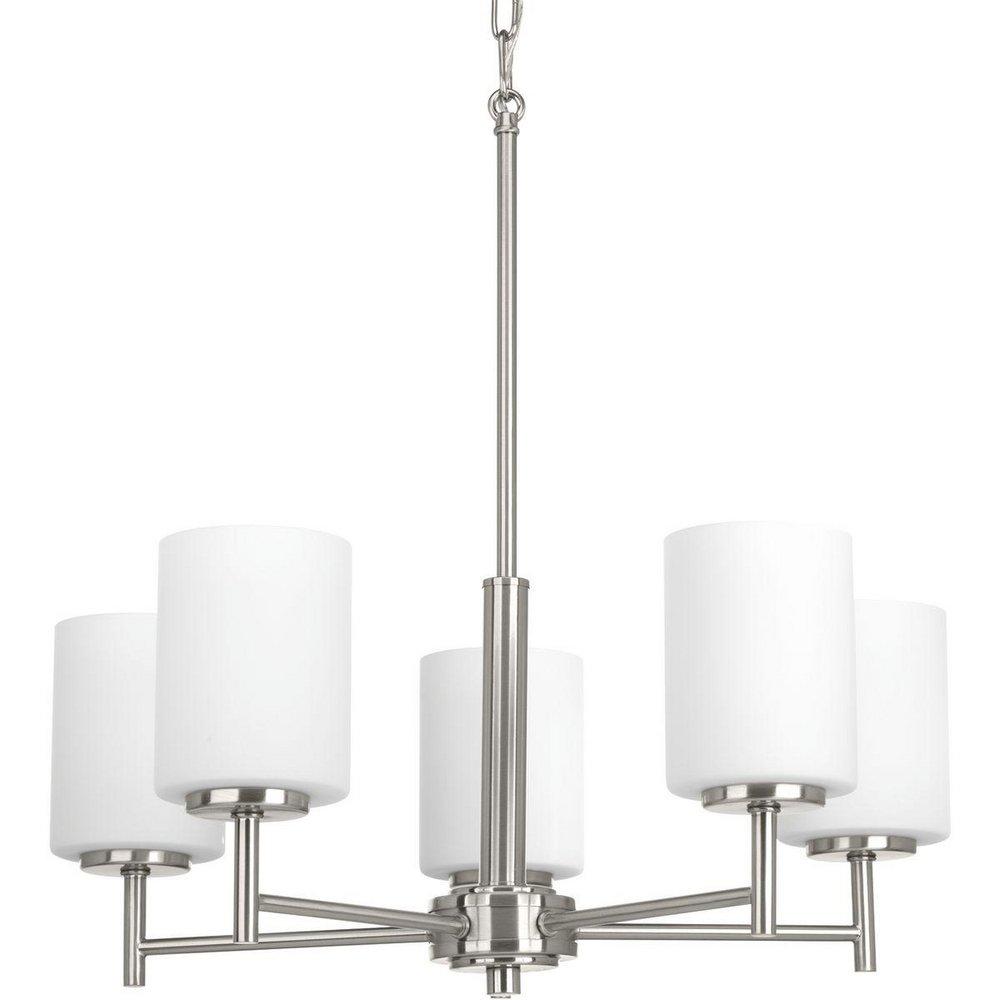 Progress Lighting Brushed Nickel 100W 5-Light Medium E-26 Base Incandescent Chandelier 
