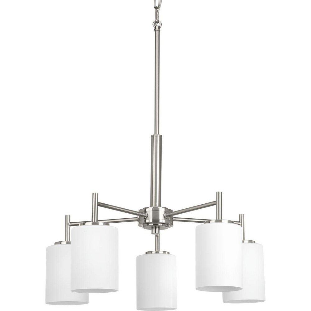 Progress Lighting Brushed Nickel 100W 5-Light Medium E-26 Base Incandescent Chandelier 