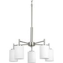 Progress Lighting Brushed Nickel 100W 5-Light Medium E-26 Base Incandescent Chandelier 