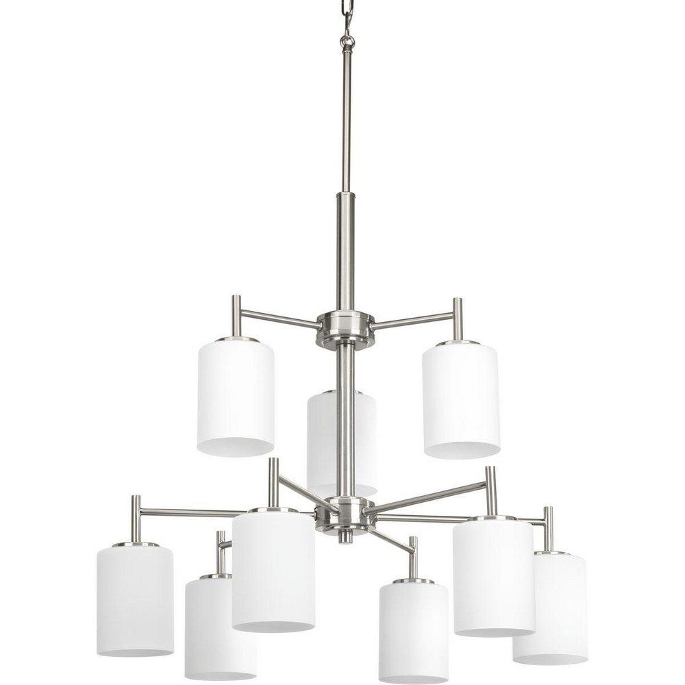 Progress Lighting Brushed Nickel 100W 9-Light Medium E-26 Base Incandescent Chandelier 