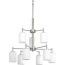 Progress Lighting Brushed Nickel 100W 9-Light Medium E-26 Base Incandescent Chandelier 