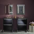 Robern Satin Anodized Aluminum 39-3/8 in. Surface Mount and Recessed Mount Medicine Cabinet 