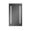 39-3/8 in. Surface Mount and Recessed Mount Medicine Cabinet in Satin Anodized Aluminum