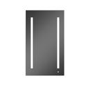 Robern Satin Anodized Aluminum 39-3/8 in. Surface Mount and Recessed Mount Medicine Cabinet 