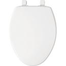 Bemis White Elongated Closed Front with Cover 
