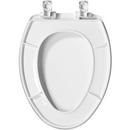 Bemis White Elongated Closed Front with Cover 