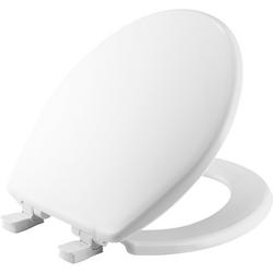 Round Closed Front Toilet Seat in White