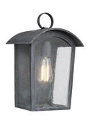 13-3/4 in. 60W 1-Light Outdoor Wall Sconce in Ash Black