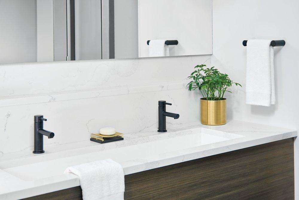 Moen Matte Black 9 in. Towel Bar 