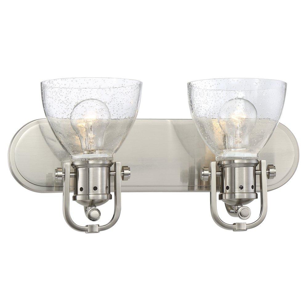 Minka Brushed Nickel 100W 2-Light Bath Light 