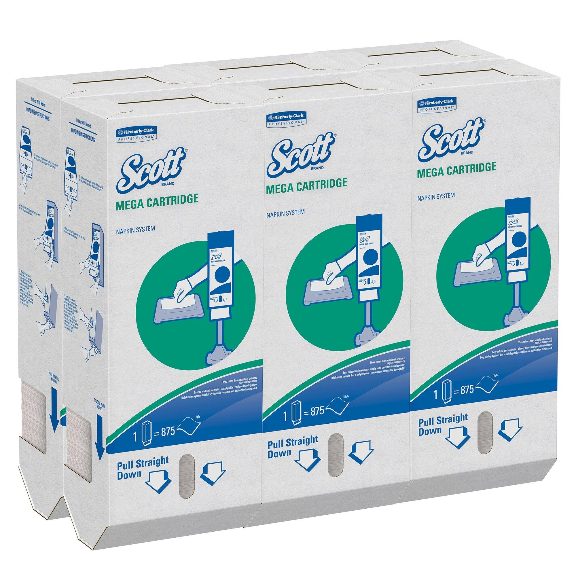 Kimberly-Clark Professional&trade; White 8-2/5 in. Napkin in White (Case of 6) 