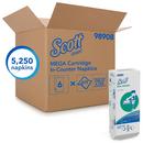 Scott&reg; White 6-1/2 x 8-2/5 in. Cartridge In-counter Paper Napkin in White 