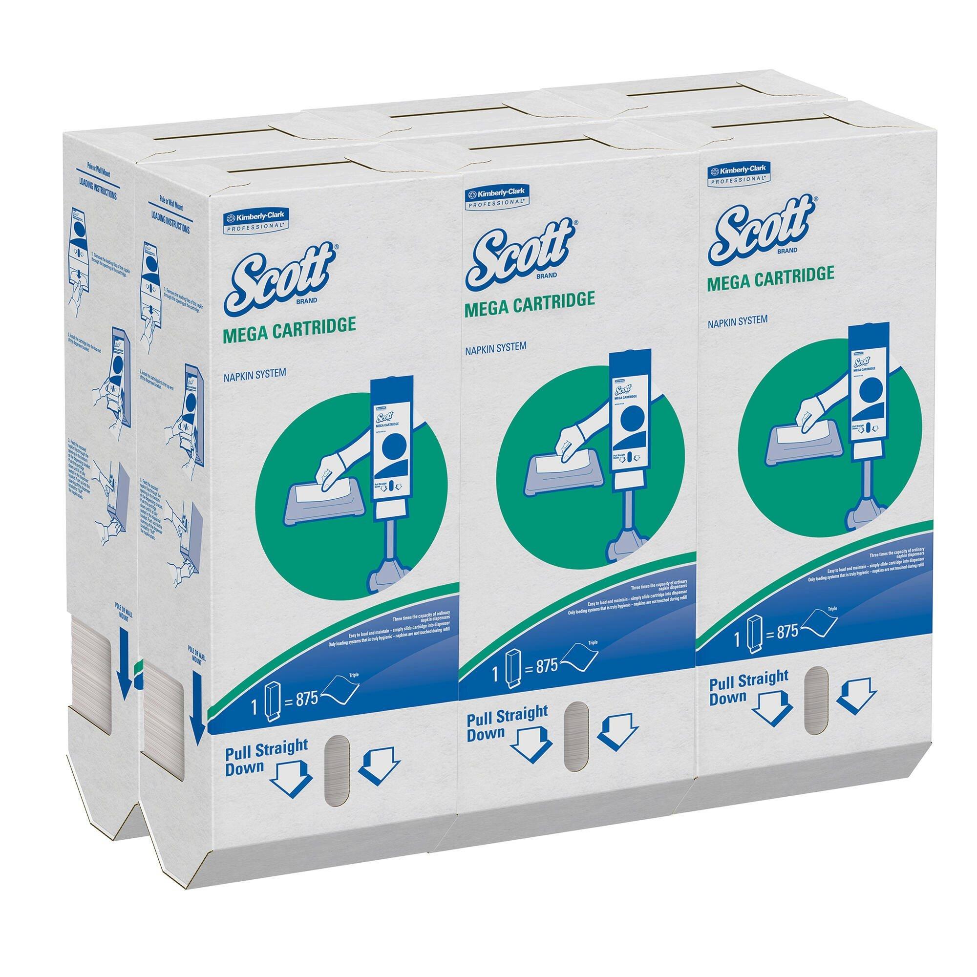 Kimberly-Clark Professional&trade; White 8-2/5 in. Napkin in White (Case of 6) 