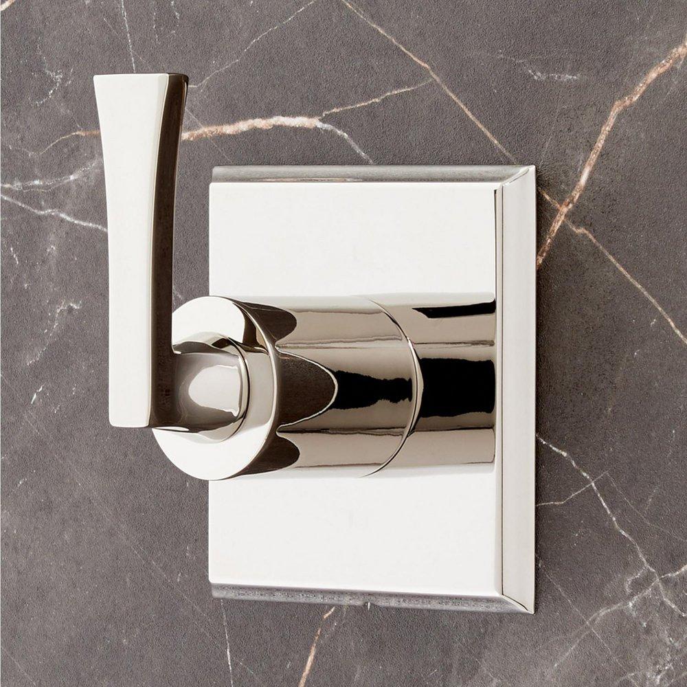 Signature Hardware Polished Nickel Single Lever Handle Transfer Valve Trim 
