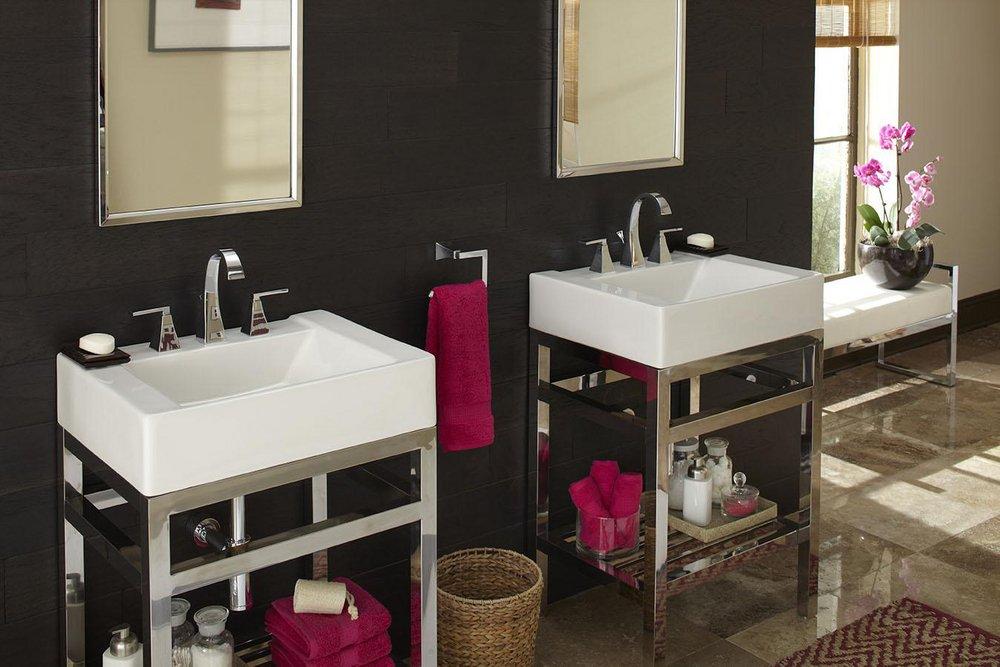 Signature Hardware Polished Nickel Rectangular Open Towel Ring 