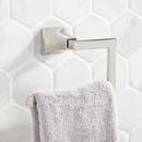 Rectangular Open Towel Ring in Polished Nickel