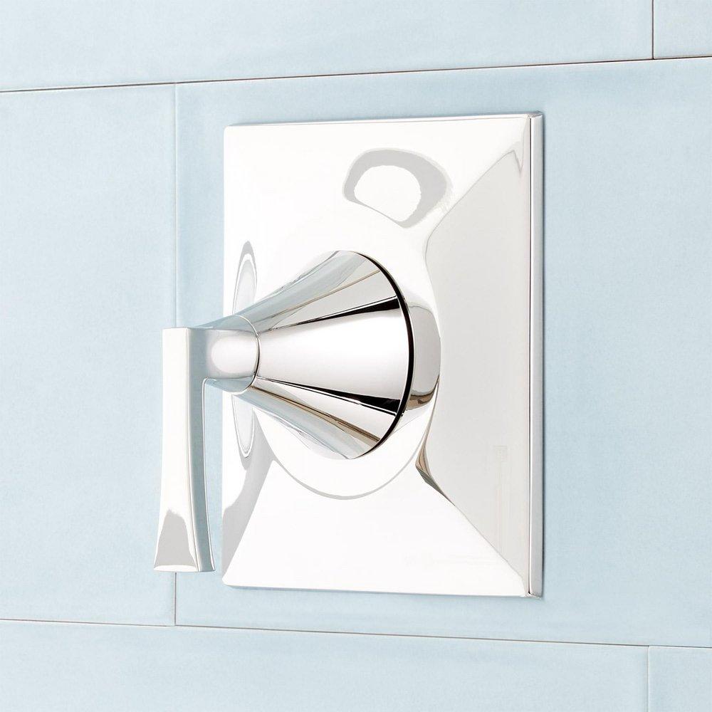 Signature Hardware Polished Nickel Single Handle Bathtub & Shower Faucet (Trim Only) 
