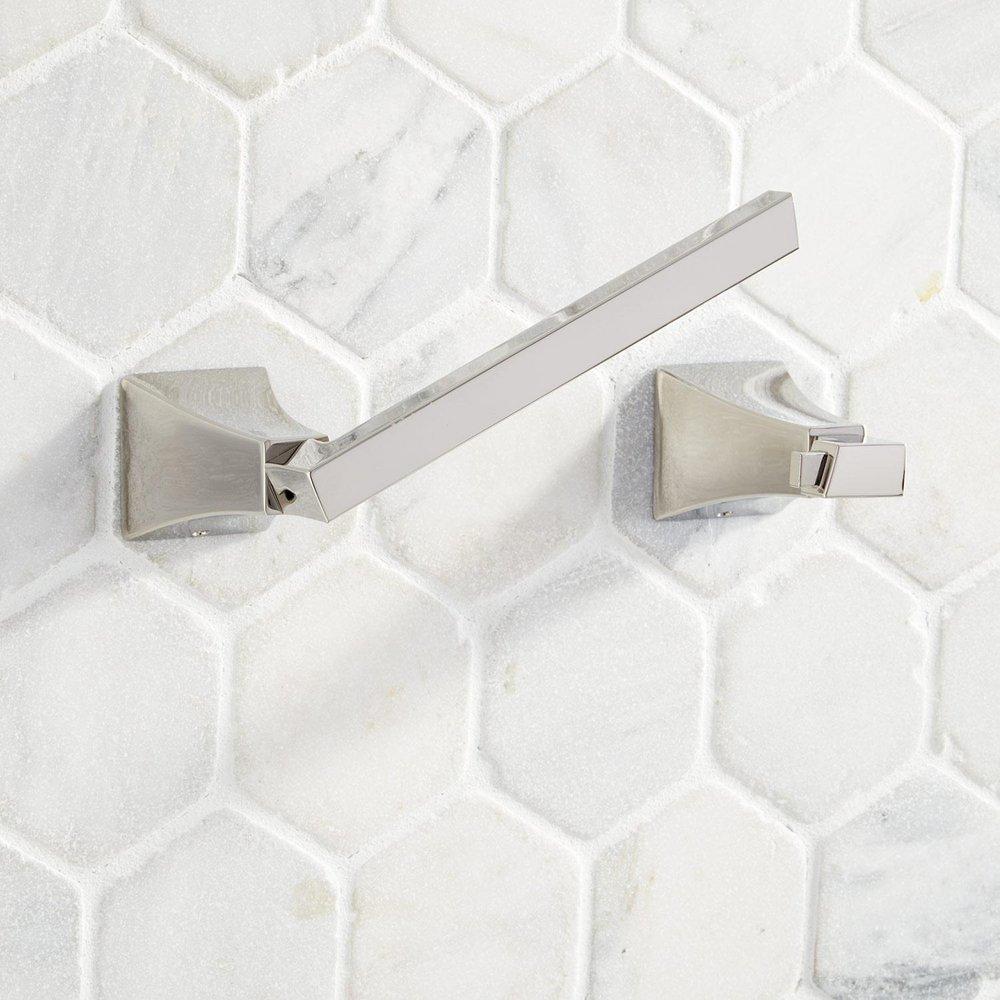Signature Hardware Polished Nickel Wall Mount Toilet Tissue Holder 